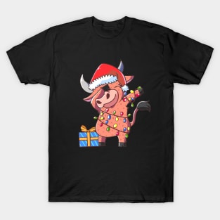 Dabbing Ox Christmas T-Shirt